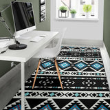 Powwow Store gb nat00607 ethnic seamless pattern area rug