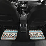 GB-NAT00604 Tribal Striped Seamless Pattern Front And Back Car Mats (Set Of 4)
