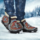 Naumaddic Arts Gray Native American Winter Sneakers
