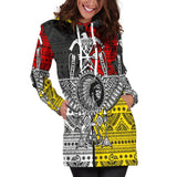 War Chief Native American Hoodie Dress