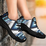 GB-NAT00528 Blue Colors Pattern  Chunky Sneakers