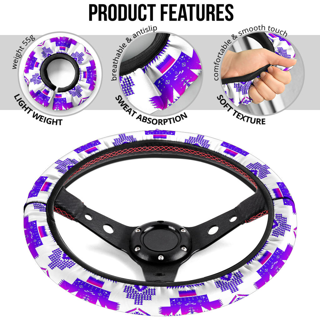 GB-NAT00720-10 Native Tribes Pattern Steering Wheel Cover