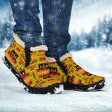 Yellow  Native Tribes Pattern Native American Winter Sneakers
