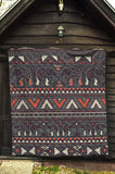 Powwow Store gb nat00586 tribal pattern elephants premium quilt