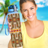 Powwow Store gb nat00062 10 light brown tribe design native american hydro tracking bottle