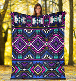 Powwow Store gb nat00380 purple tribe pattern blanket