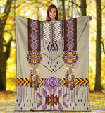 Powwow Store gb nat00069 04 pink pattern breastplate blanket