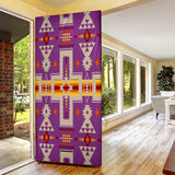 GB-NAT00062-07 Light Purple Tribe Design Native American Door Sock