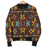 Powwow Storegb nat00600 gb nat00600 brown pattern native mens bomber jacket