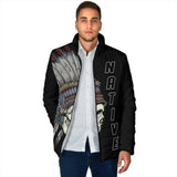 Powwow Storegb nat00129 native american skull mens padded jacket