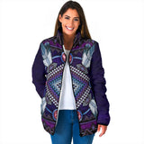 GB-NAT00023-03 Naumaddic Arts Dark Purple Women's Padded Jacket