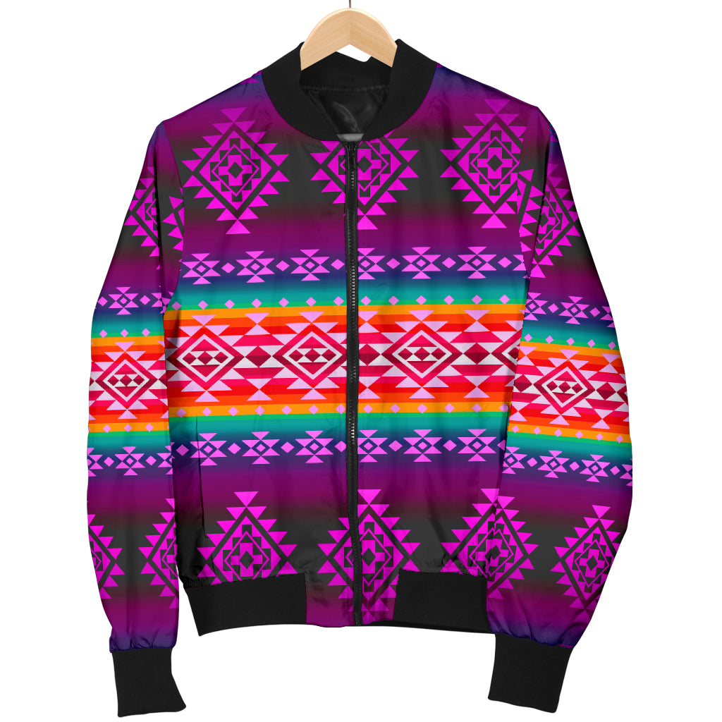 Powwow Storegb nat00680 pattern purple native mens bomber jacket
