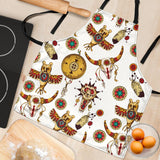 Bison Owl Feather Native American Apron - ProudThunderbird