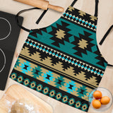 Powwow Store gb nat00509 green ethnic aztec pattern apron