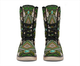 Mandala Green Native American Polar Boots