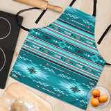 Powwow Store gb nat00602 blue light pattern apron