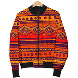 Powwow Storegb nat00576 pattern color orange mens bomber jacket