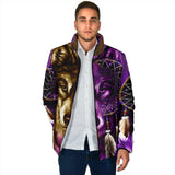 Powwow Storegb nat0005 dreamcatcher purple wolf mens padded jacket