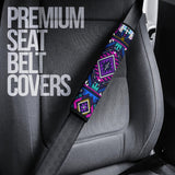 Powwow Store gb nat00380 purple tribe pattern seat belt cover