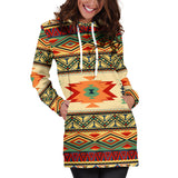 Powwow Store gb nat00351 geometric pattern design native hoodie dress