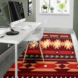 Powwow Store gb nat00510 red ethnic pattern area rug