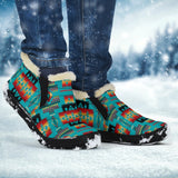 Blue Native Tribes Pattern Native American Winter Sneakers - Powwow Store