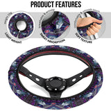 Powwow Store gb nat00023 03 naumaddic arts dark purple steering wheel cover