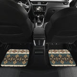 Powwow Store gb nat00609 navajo geometric seamless patternfront and back car mats set of 4