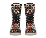 Tribal Colorful Pattern Native American Polar Boots