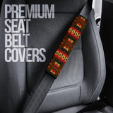 Powwow Store gb nat00046 08 brown native tribes pattern seat belt cover