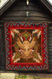 QLT-0002 - Pattern Red Mandala Premium Quilt