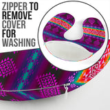 GB-NAT00680 Pattern Purple Native U-Shaped Travel Pillow