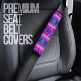 Powwow Storegb nat00630 pink pattern native seat belt cover