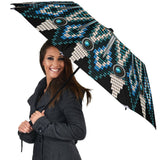 Gray Blue Native American Umbrella - Powwow Store