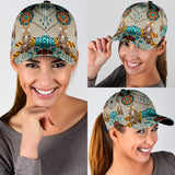 Powwow Store gb nat00069 turquoise blue pattern breastplate classic cap