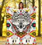 Powwow Store gb nat00347 wolf arrow pattern blanket