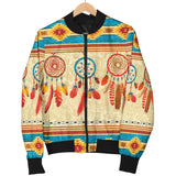 Powwow Storegb nat00524 feather dream catchers womens bomber jacket