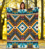 Powwow Store gb nat00406 yellow aztec geometric blanket