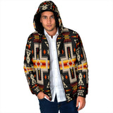 Powwow Storegb nat00062 01 tribe design mens padded hooded jacket