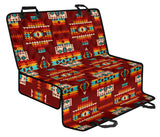 Powwow Store gb nat00402 02 red pattern native pet seat cover