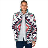 Powwow Storegb nat00146 white geometric native mens padded jacket