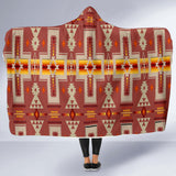 Powwow Store gb nat00062 11 tan design native hooded blanket