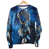 Blue Galaxy Dreamcatcher Native American 3D Sweatshirt