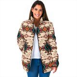 GB-NAT00622 Retro Color Tribal Women's Padded Jacket