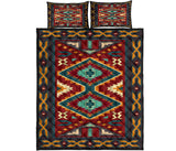 Tribe Ethnic Red Pattern Native American Quilt Bed Set - Powwow Store