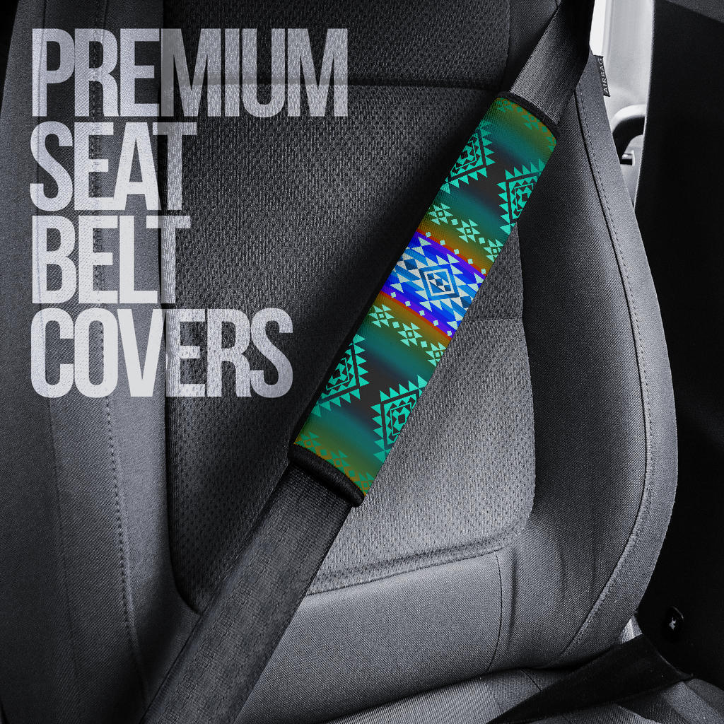 GB-NAT00680-02 Pattern Blue Native Seat Belt Cover