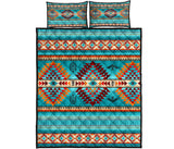 Blue Thunderbirds Dreamcatcher American Quilt Bed Set - Powwow Store