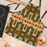 Powwow Store gb nat00062 12 green tribe design native american apron