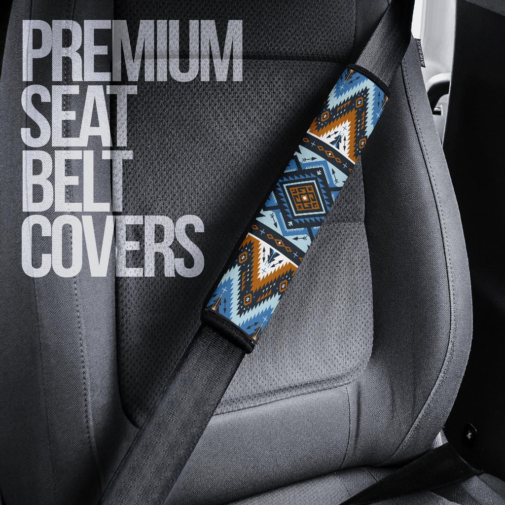 GB-NAT00613 Retro Colors Tribal Seamless  Seat Belt Cover