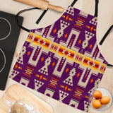 GB-NAT00062-08 Purple Tribe Design Native American Apron